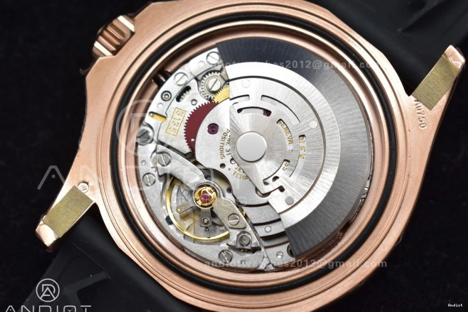 Best Bezel Strap Edition Yacht-Master 116655 VS3135 Rubber VSF on Ceramic 1:1 Oysterflex Black 0302